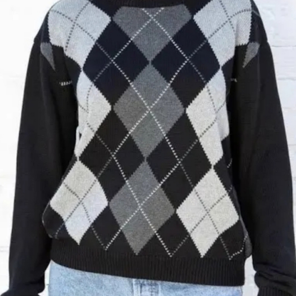 Brandy Melville Argyle Sweater